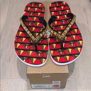 CHRISTIAN LOUBOUTIN Montezazou Flip Flop Size 44